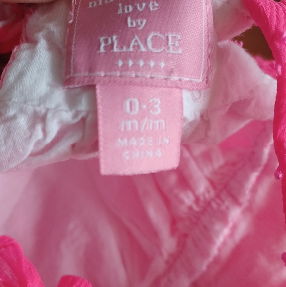 0-3 month baby girl dress hot pink - Picture 3 of 3